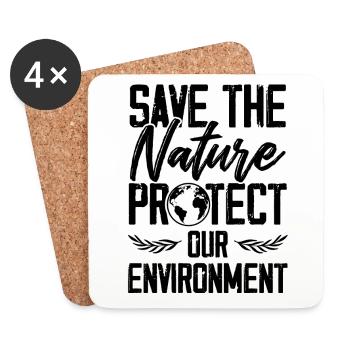 natutschutz recycle - Coasters (set of 4) - white - Front
