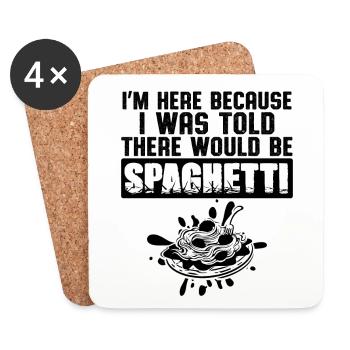 spaghetti pasta - Untersetzer (4er-Set) - Weiß - Vorne