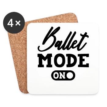 tanzen ballet - Untersetzer (4er-Set) - Weiß - Vorne