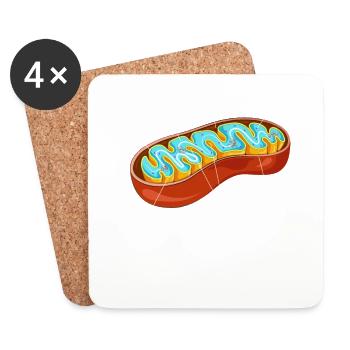 Mitochondria Cell Biology Biologist Science - Coasters (set of 4) - white - Front