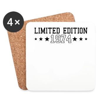 Birthday Limited Edition 1974 - Coasters (set of 4) - white - Front