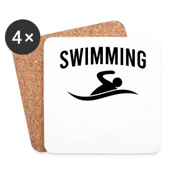 Swim - Coasters (set of 4) - white - Front