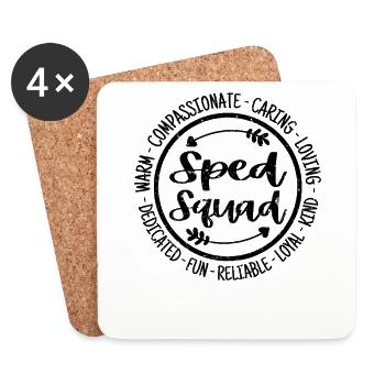 Sped Squad - Coasters (set of 4) - white - Front