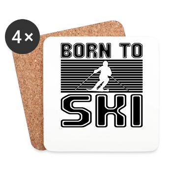Ski - Coasters (set of 4) - white - Front