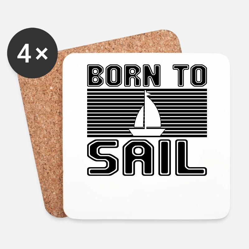 Sail - Coasters (set of 4) - white