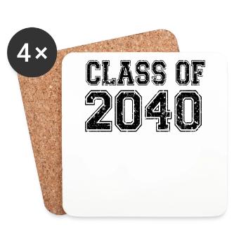 Classe de 2040 - Dessous de verre (lot de 4) - blanc - Devant
