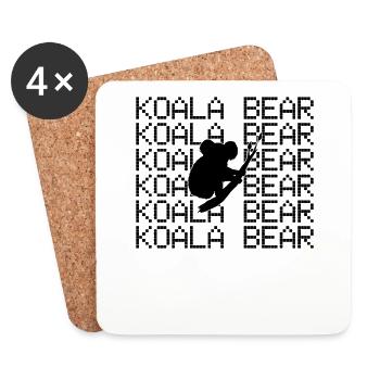 Koala Bär - Untersetzer (4er-Set) - Weiß - Vorne