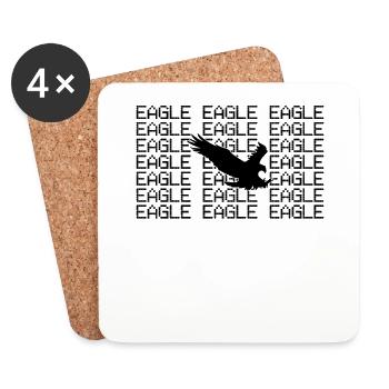 Aigle - Dessous de verre (lot de 4) - blanc - Devant