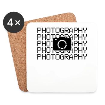 Photographie - Dessous de verre (lot de 4) - blanc - Devant