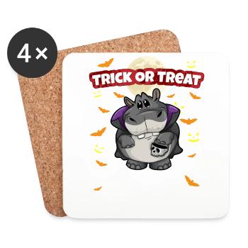 Trick Or Treat Scary Creepy Halloween Monster - Untersetzer (4er-Set) - Weiß - Vorne