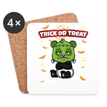 Trick Or Treat Scary Creepy Halloween Monster - Untersetzer (4er-Set) - Weiß - Vorne