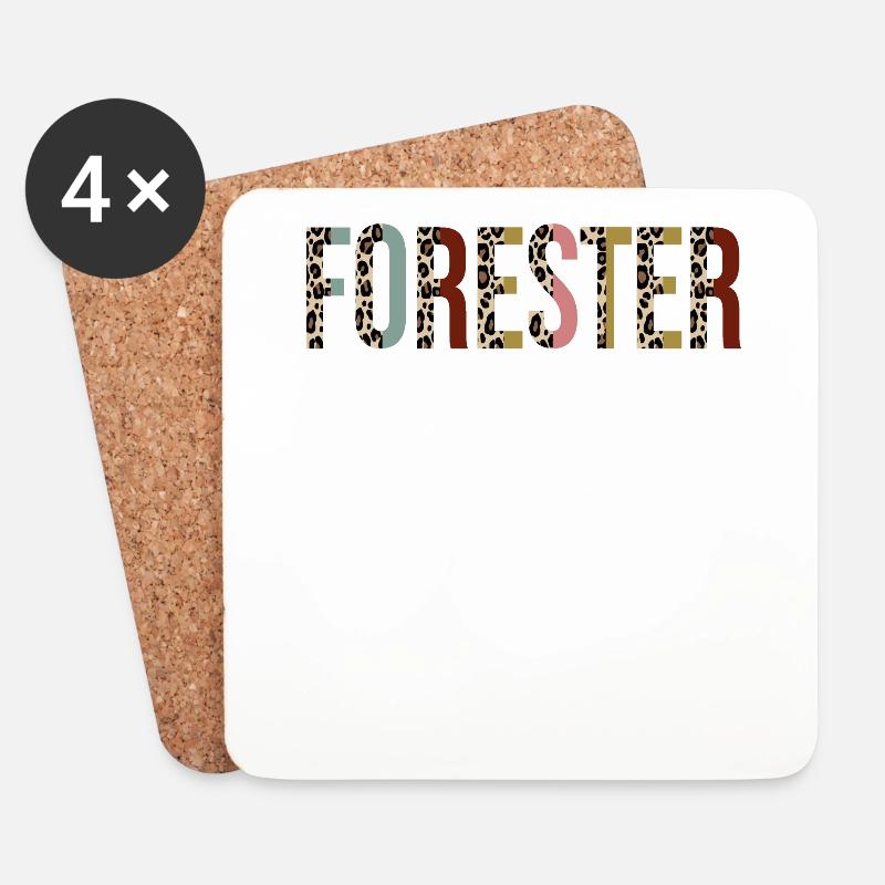 Förster - Untersetzer (4er-Set) - Weiß