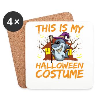 Scary Creepy Animal This Is My Halloween Costume - Coasters (set of 4) - white - Front