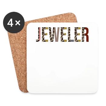 Bijoutier - Dessous de verre (lot de 4) - blanc - Devant