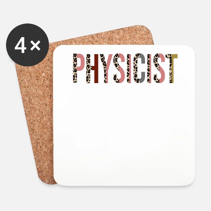 Physiker - Untersetzer (4er-Set) - Weiß