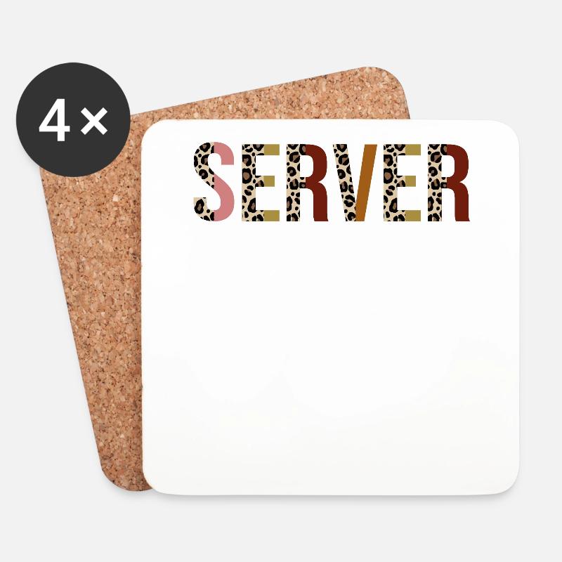Server - Untersetzer (4er-Set) - Weiß