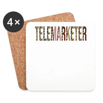 Telemarketer - Coasters (set of 4) - white - Front