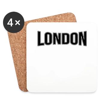 London - Coasters (set of 4) - white - Front