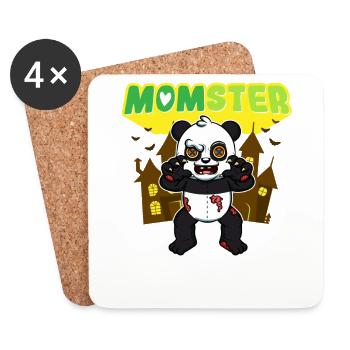 Momster Monster Mom Scary Halloween Mommy Costume - Coasters (set of 4) - white - Front