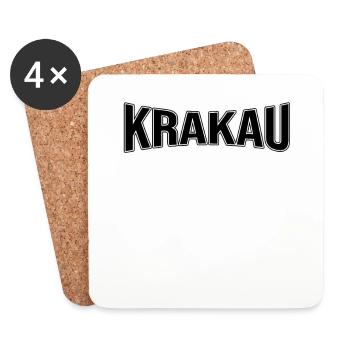 Krakau - Untersetzer (4er-Set) - Weiß - Vorne
