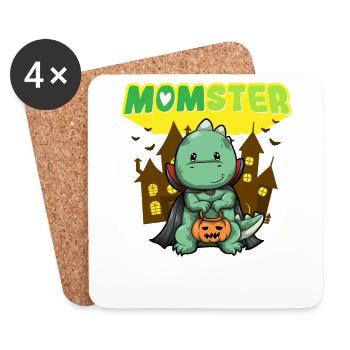 Momster Monster Mom Scary Halloween Mommy Costume - Coasters (set of 4) - white - Front