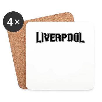 Liverpool - Dessous de verre (lot de 4) - blanc - Devant