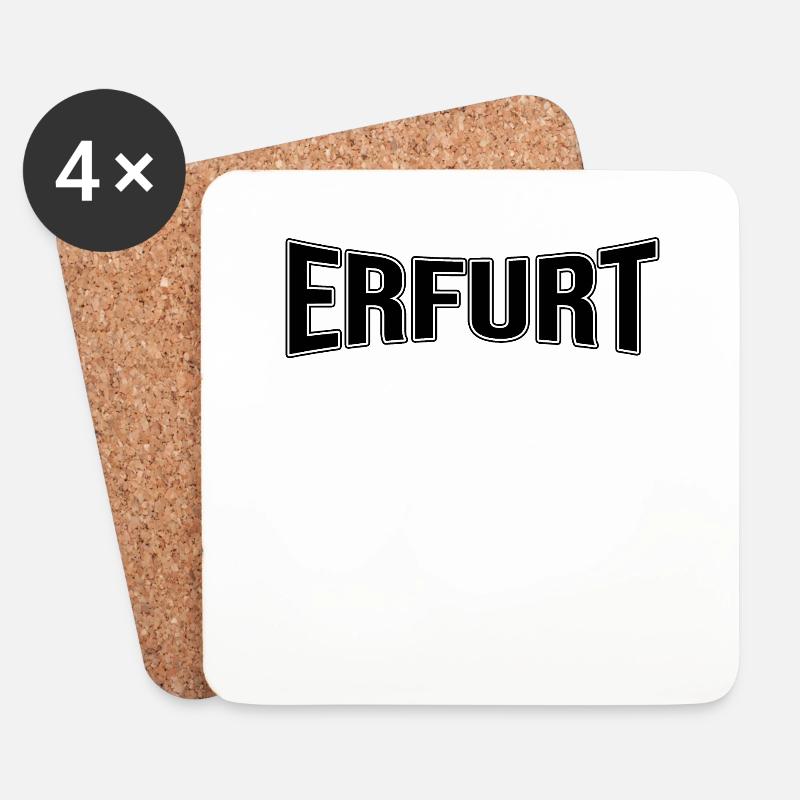 Erfurt - Untersetzer (4er-Set) - Weiß