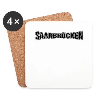 Sarrebruck - Dessous de verre (lot de 4) - blanc - Devant