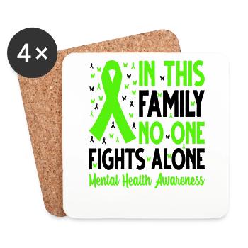 Mental Health Matters - Coasters (set of 4) - white - Front