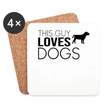 Type Dog Saying - Coasters (set of 4) - white - Front