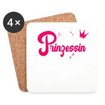 Schlager Princess SchlagerParty Outfit Sexy - Coasters (set of 4) - white - Front