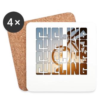 Bike - Coasters (set of 4) - white - Front