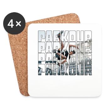 parkour - Coasters (set of 4) - white - Front