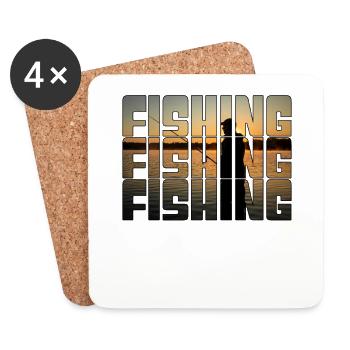 Angling - Coasters (set of 4) - white - Front