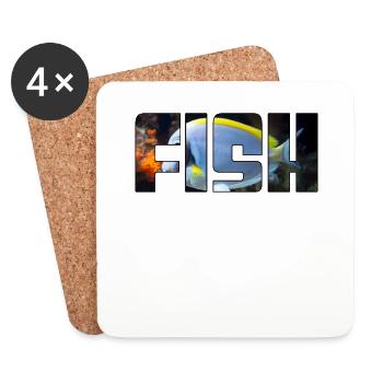 Fish - Coasters (set of 4) - white - Front