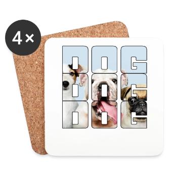 Dog - Coasters (set of 4) - white - Front