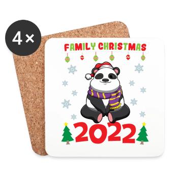Family Christmas 2022 Funny Matching Xmas Lover - Coasters (set of 4) - white - Front