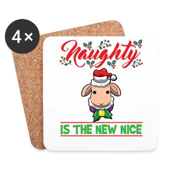 Coquin est le nouveau Noël de Noël Nice - Dessous de verre (lot de 4) - blanc - Devant