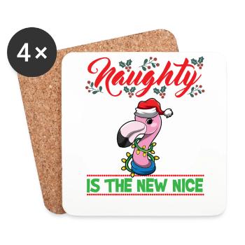 Coquin est le nouveau Noël de Noël Nice - Dessous de verre (lot de 4) - blanc - Devant
