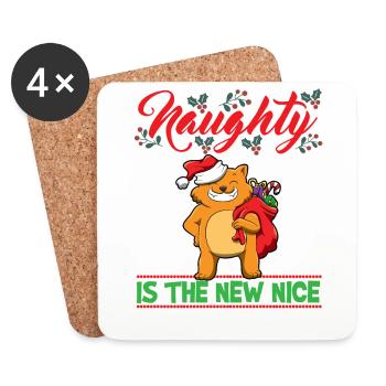 Coquin est le nouveau Noël de Noël Nice - Dessous de verre (lot de 4) - blanc - Devant