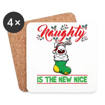 Coquin est le nouveau Noël de Noël Nice - Dessous de verre (lot de 4) - blanc - Devant