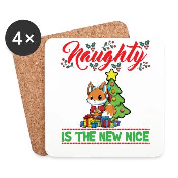 Coquin est le nouveau Noël de Noël Nice - Dessous de verre (lot de 4) - blanc - Devant