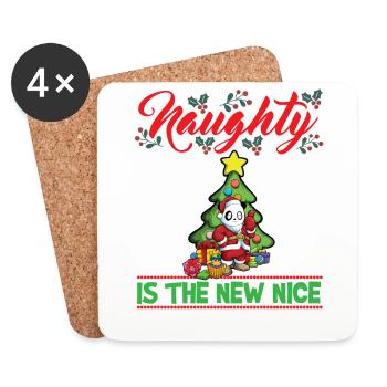Coquin est le nouveau Noël de Noël Nice - Dessous de verre (lot de 4) - blanc - Devant