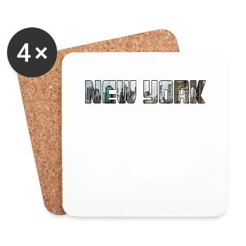 New York - Coasters (set of 4) - white - Front