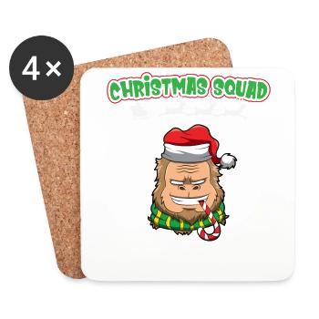 Christmas Squad X-Mas Animals Family Matching Xmas - Coasters (set of 4) - white - Front