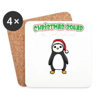 Christmas Squad X-Mas Animals Family Matching Xmas - Coasters (set of 4) - white - Front