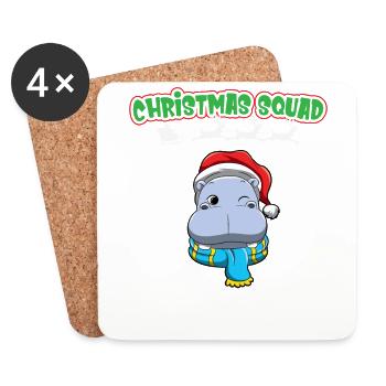 Christmas Squad X-Mas Animals Family Matching Xmas - Coasters (set of 4) - white - Front