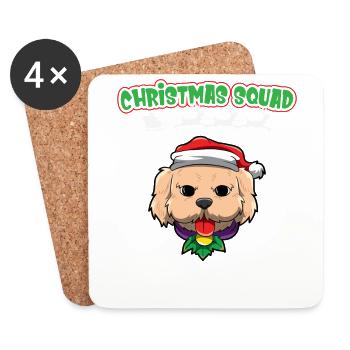 Christmas Squad X-Mas Animals Family Matching Xmas - Coasters (set of 4) - white - Front