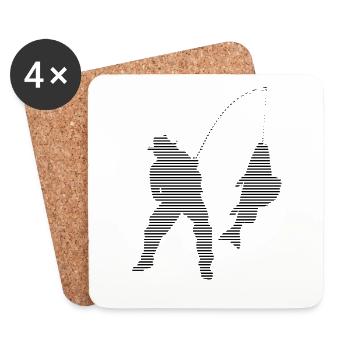 Angling - Coasters (set of 4) - white - Front