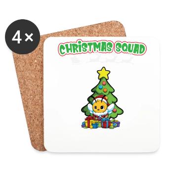 Christmas Squad X-Mas Animals Family Matching Xmas - Coasters (set of 4) - white - Front